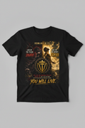 Lust or Life black tee mockup