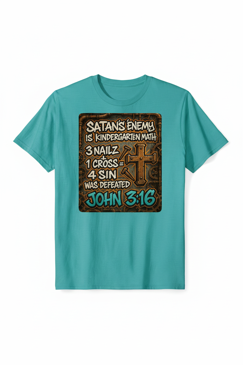 Satan's Enemy Tee – Turquoise