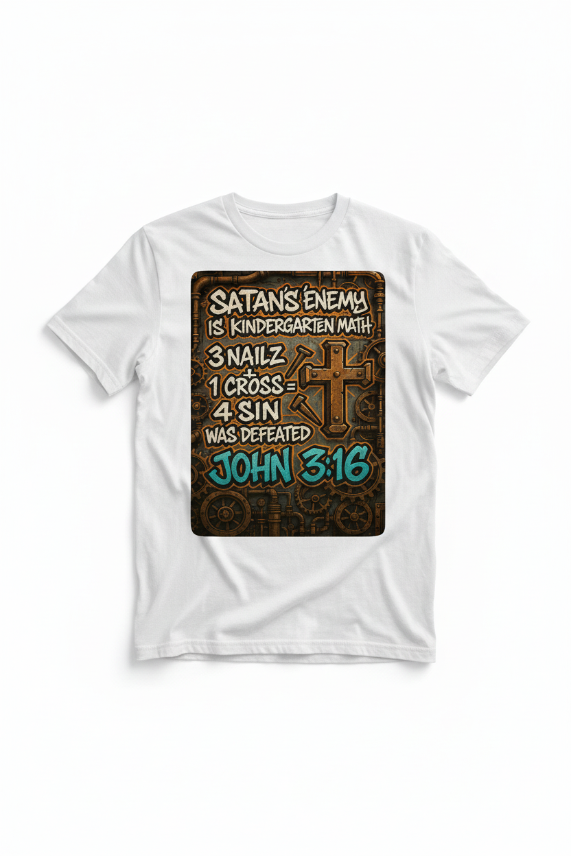 Satan's Enemy Tee – White